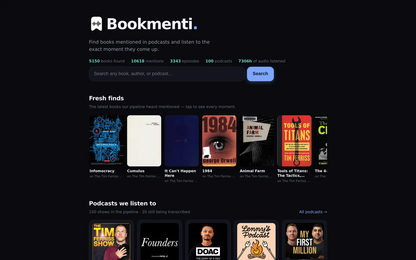 Bookmenti, two months in: from a scraper to our own transcription machine